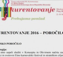 Poročilo o Kurentovanju 2016