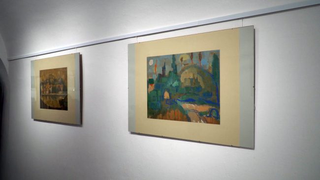 Odprtje razstave Maksa Kavčiča v Galeriji Luna na Murkovi ulici